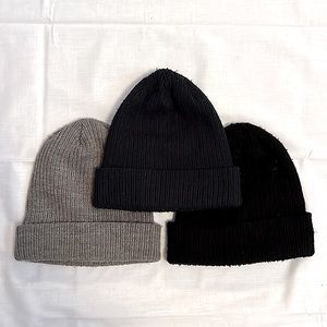 ARITZIA WILFRED FREE Beanies (Set of 3) // ONE SIZE